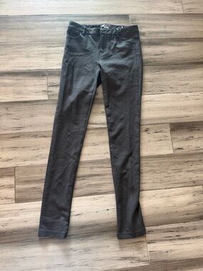 Theory Slim Ponte Skinny Pants - Charcoal